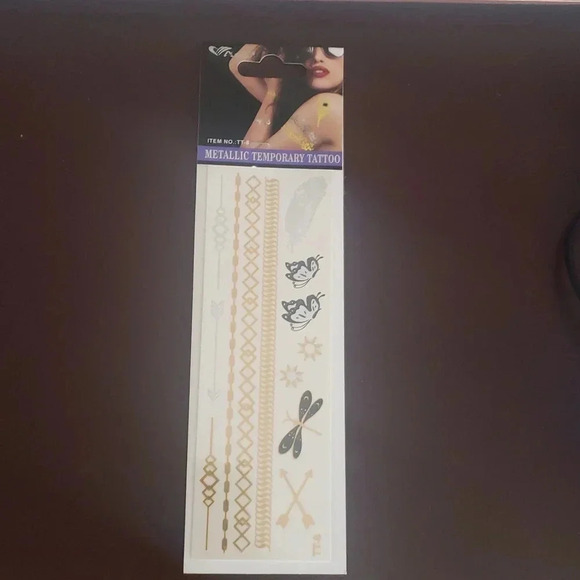 COPY - Amuse Metallic Temporary Tattoo TT-8 Lot of 2 - Picture 1 of 1